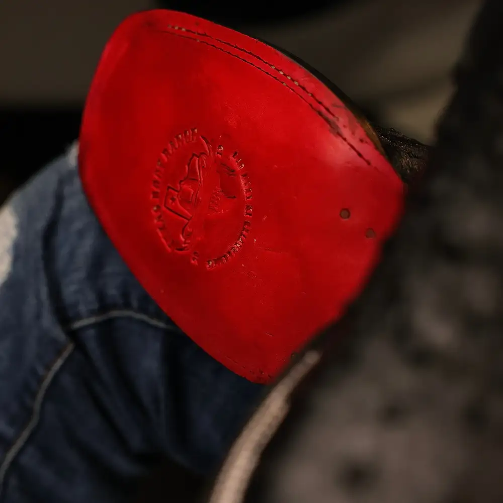 Black Ostrich Leather Boots - Square Toe