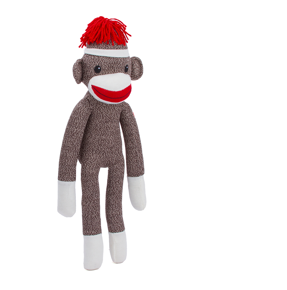 Sock Monkey 20inch Brown