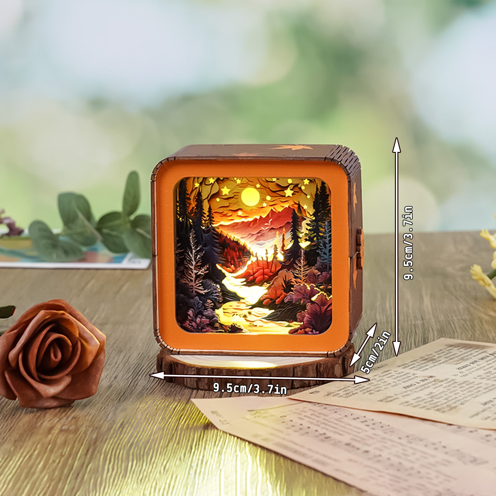 Forest Sunset Kit - 3D Wooden Puzzle Night Light