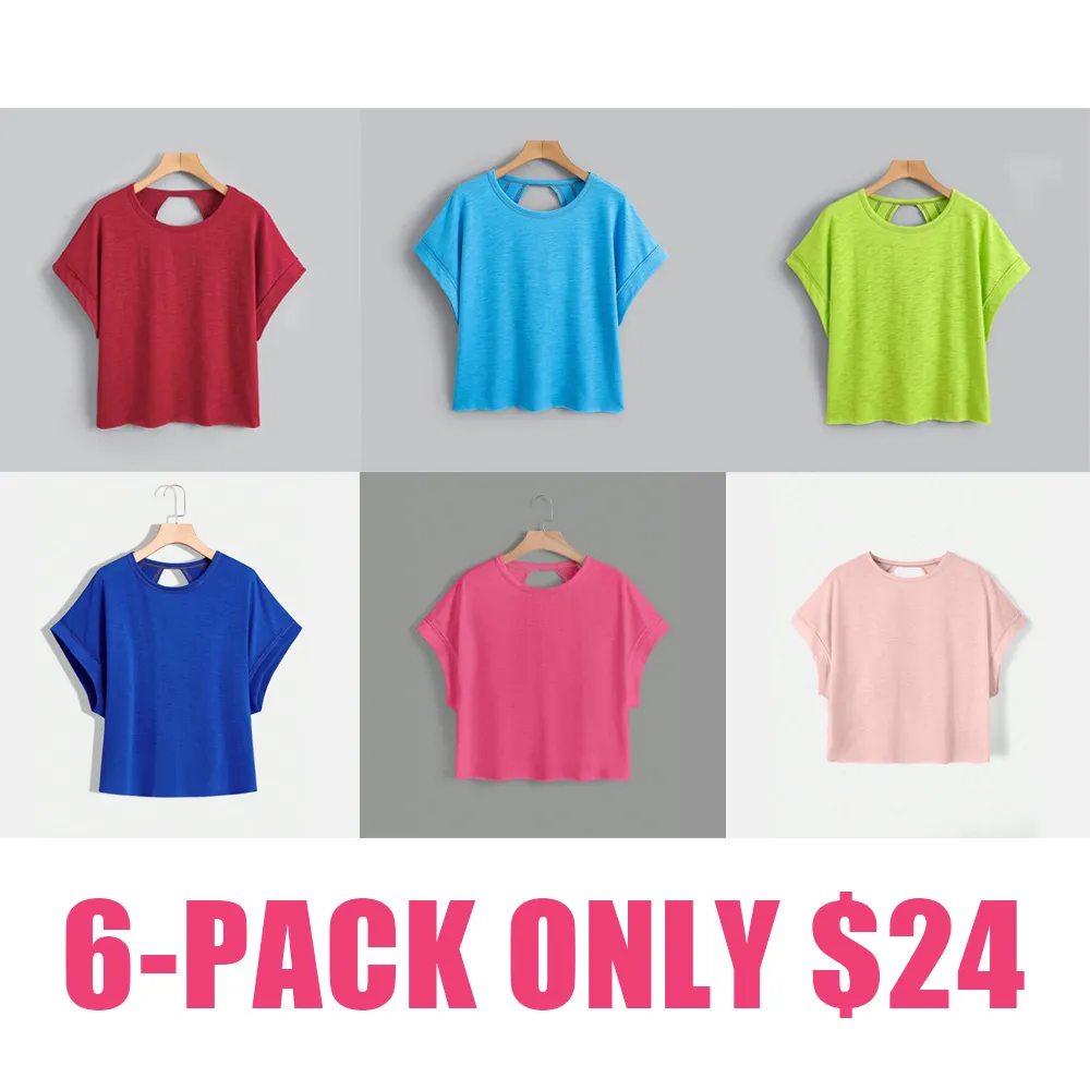 Women's Asymmetrical Cut-Out Batwing Tee