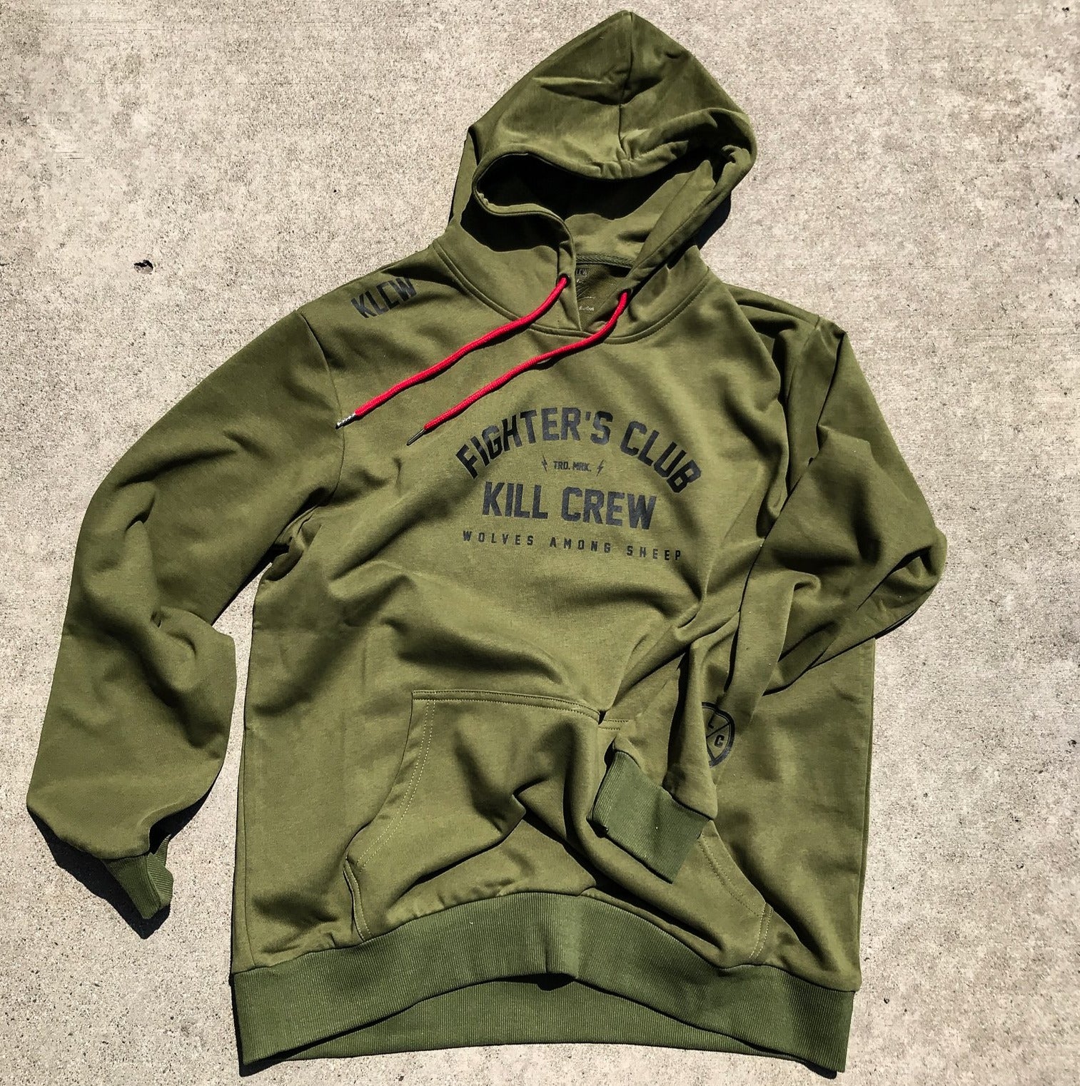 FIGHTER'S CLUB HOODIE - OLIVE
