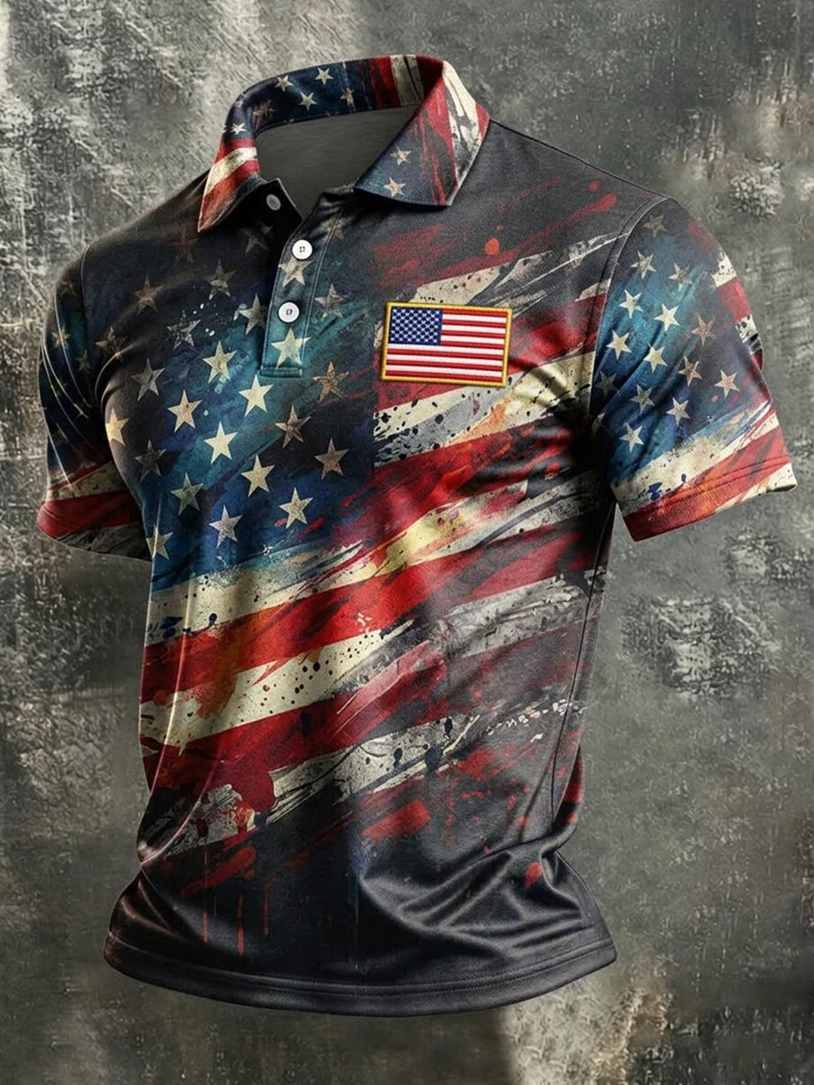 Men's America Anniversary Short-Sleeve Polo Shirt