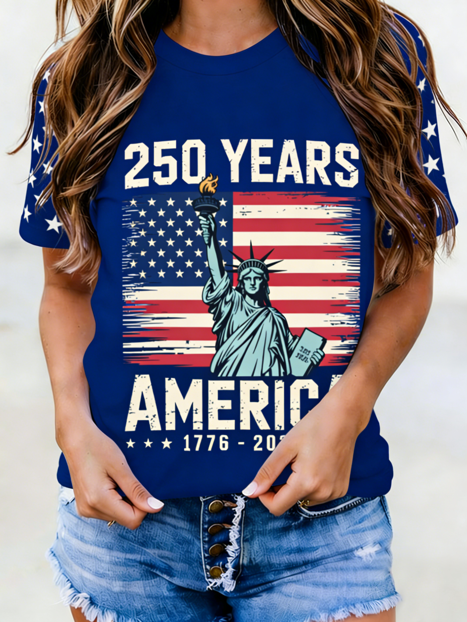 250 Years America Statue of Liberty T-Shirt