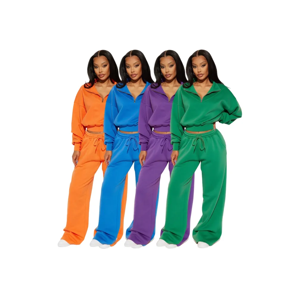 Rested Lounge Set – Pullover & Wide Leg Jogger