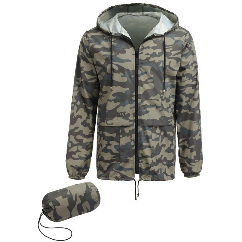 Men’s Waterproof Packable Hooded Jacket