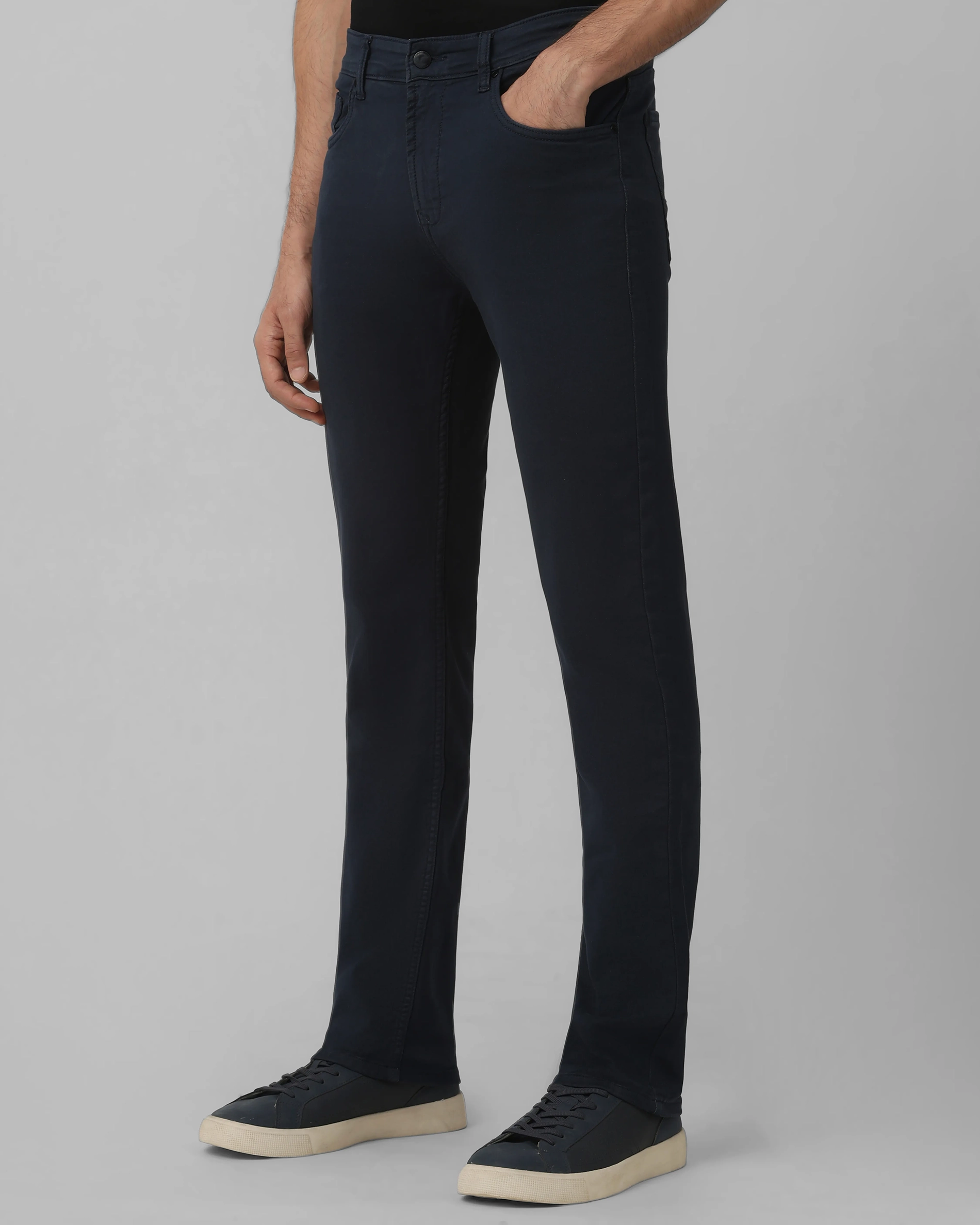 Classic Comfortable Straight Black Jeans