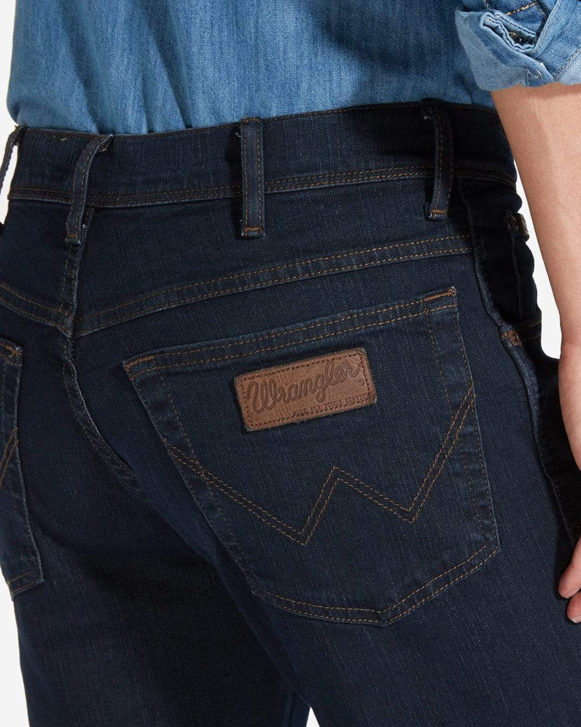 Texas Stretch Authentic Straight Mens Jeans - Blue Black