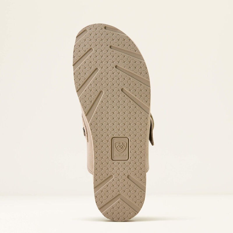 Women's Ariat Brown Floral Emboss Country Mule Slip On Shoes Clearance Sale 65%OFF