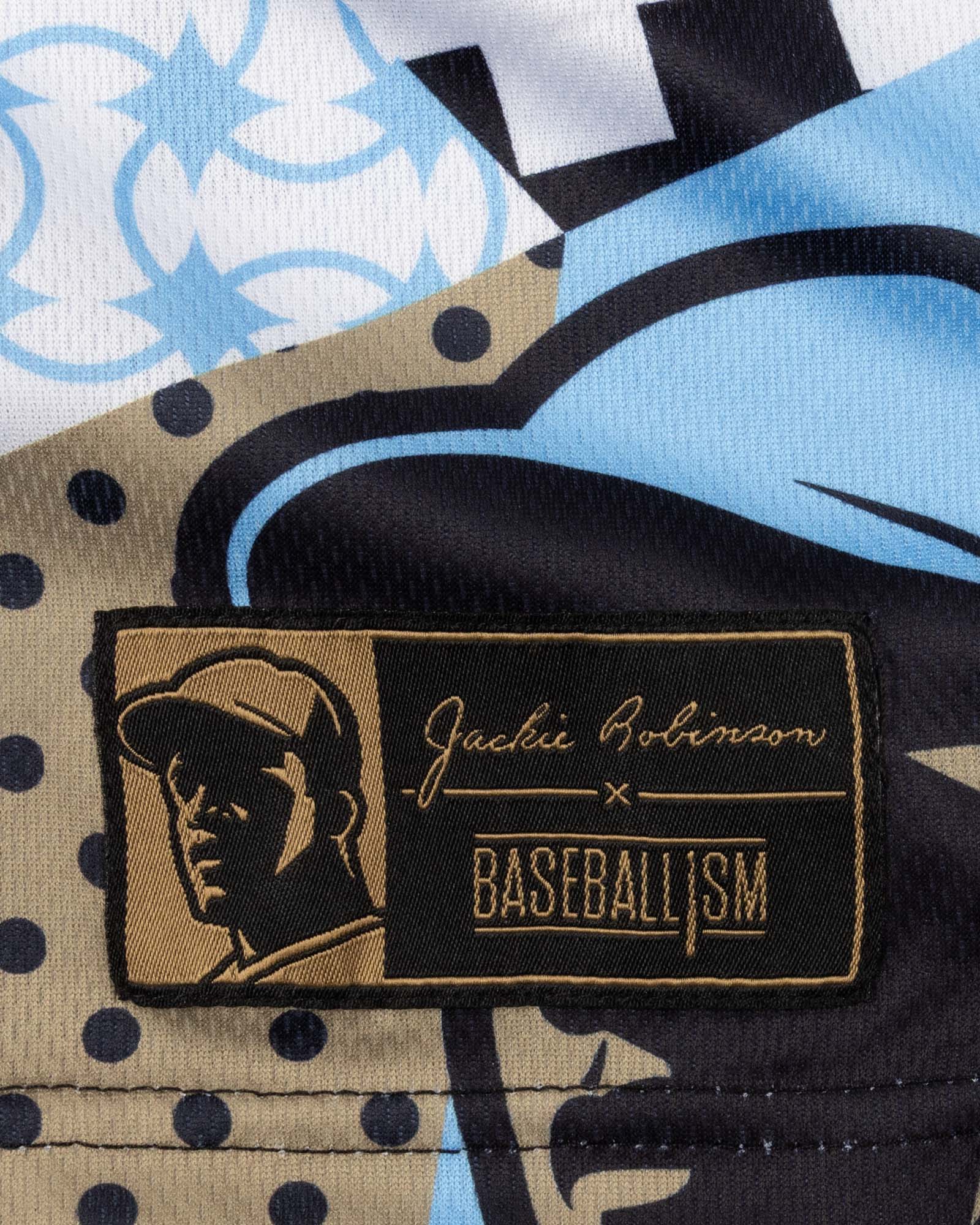 Jackie Robinson Front Page Diamond Air Mesh Shorts - Youth