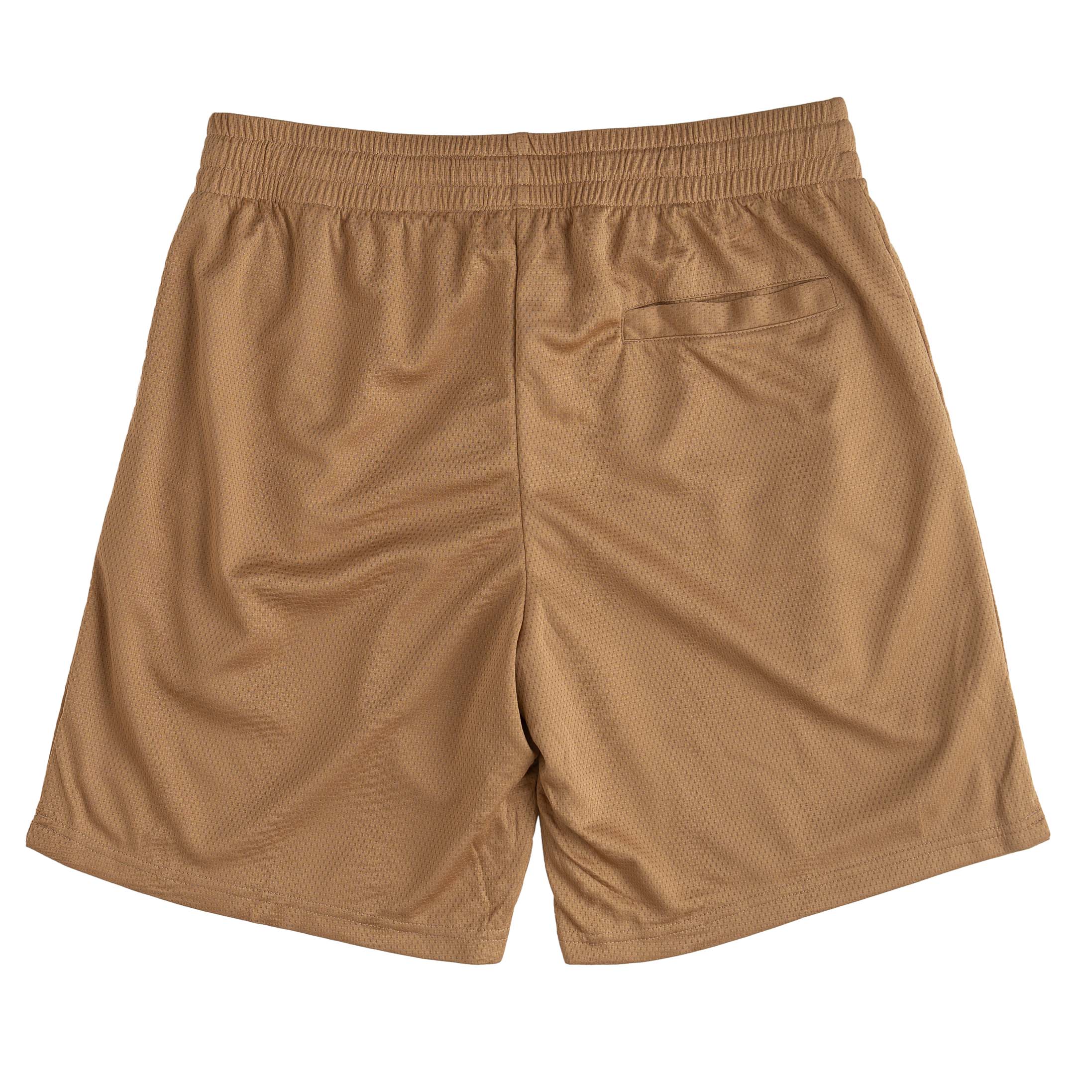 RELAXED CUT SHORTS EMBROIDERED FLAG - SAND