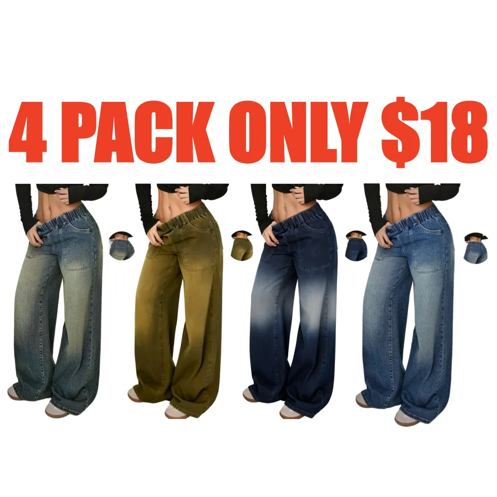 Women's High Waist Loose-Fit Denim Jeans