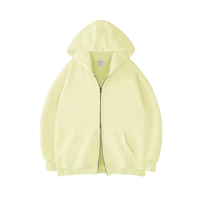 Unisex Oversized zip up hoodie