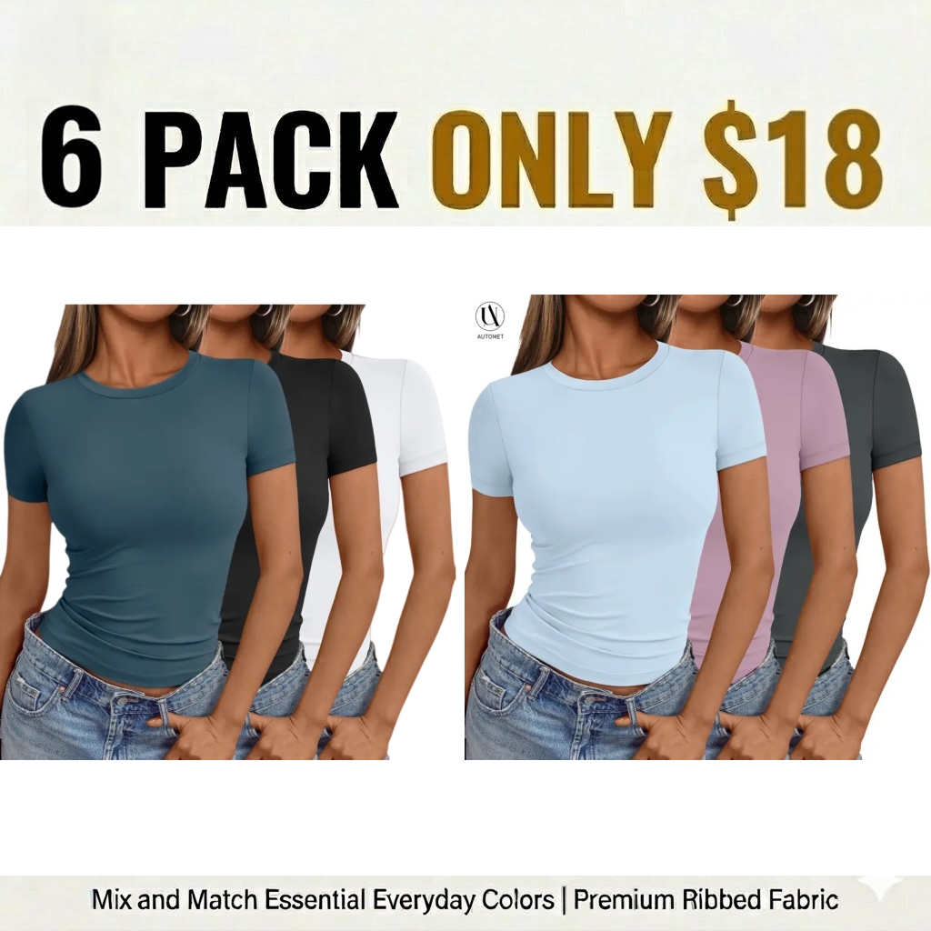 Womens 6/9/15 Piece Short Sleeve Shirts