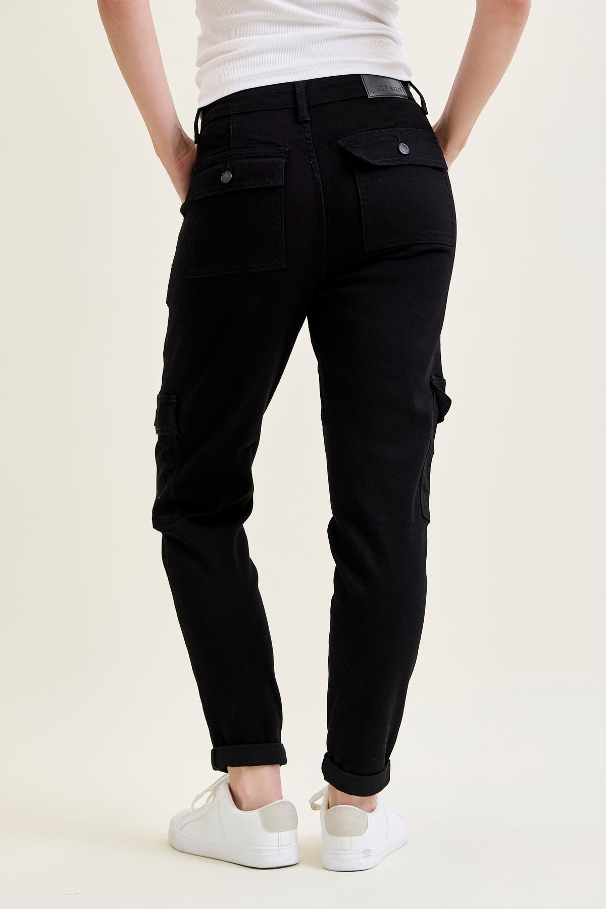 Celeste High Rise Cuffed Cargo Joggers