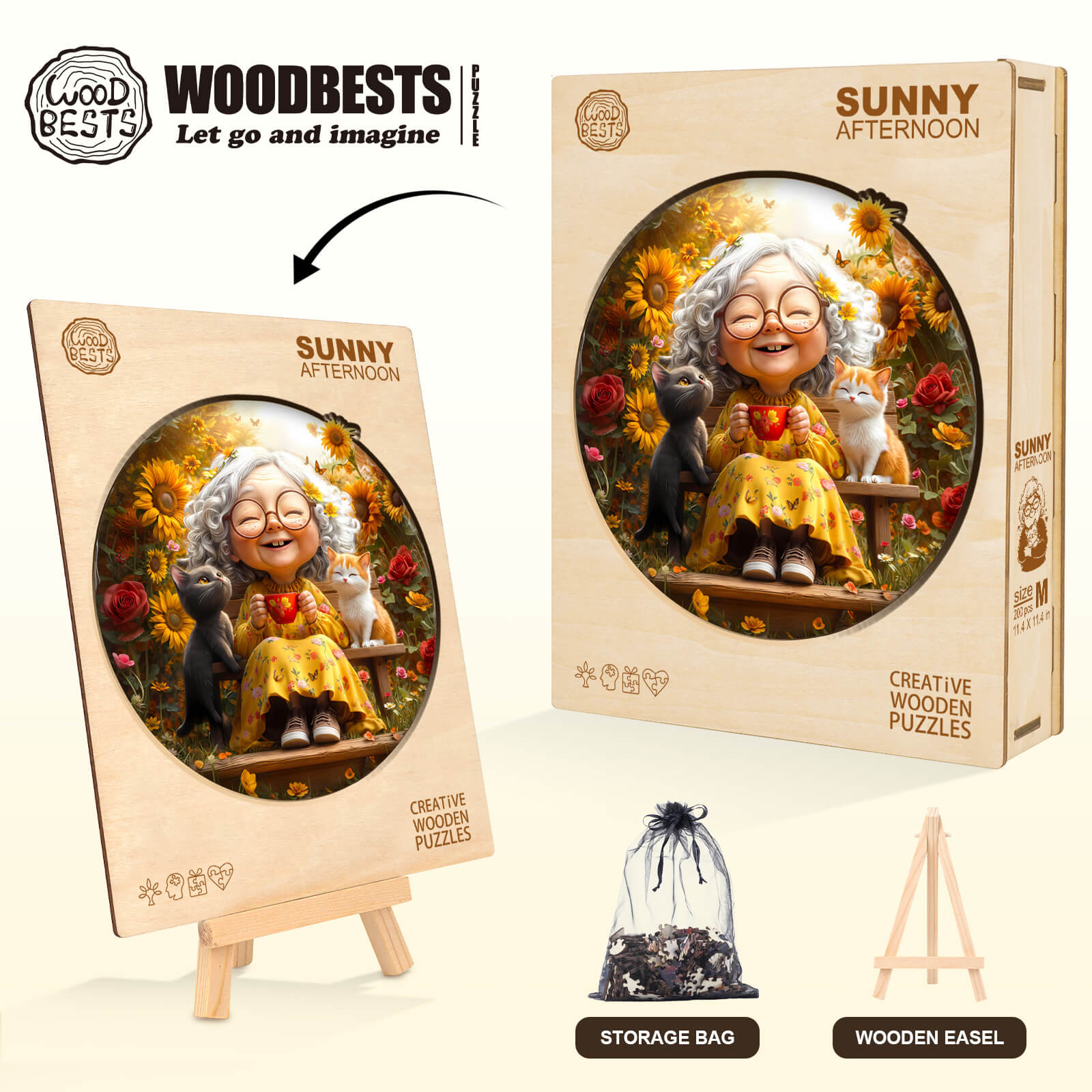 Sunny afternoon Wooden Jigsaw Puzzle