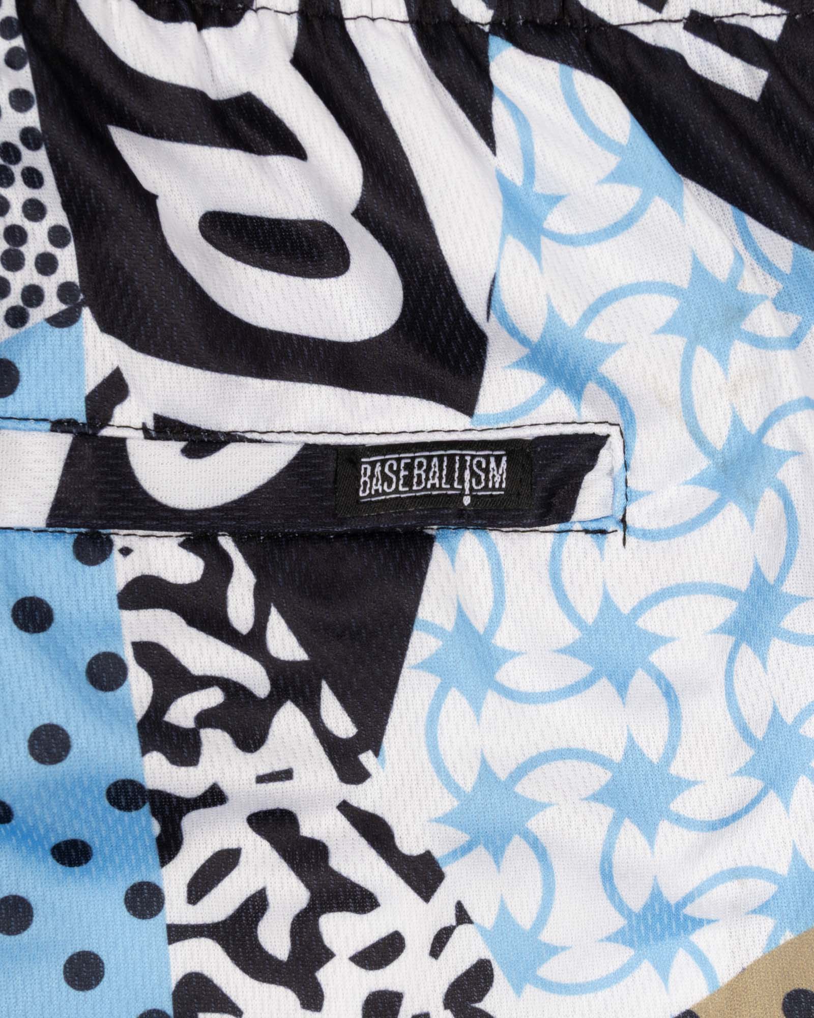 Jackie Robinson Front Page Diamond Air Mesh Shorts - Youth