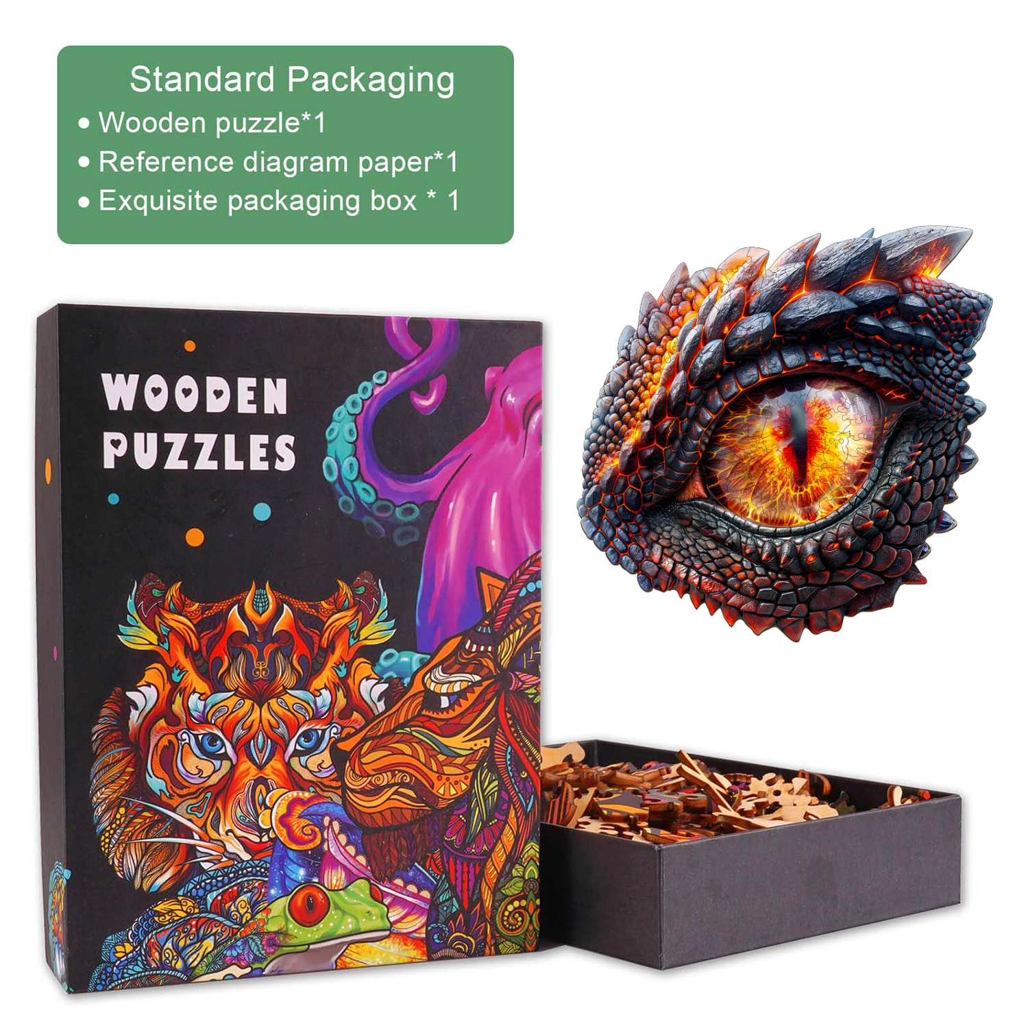 3D Blaze Eye Wooden Jigsaw Puzzle