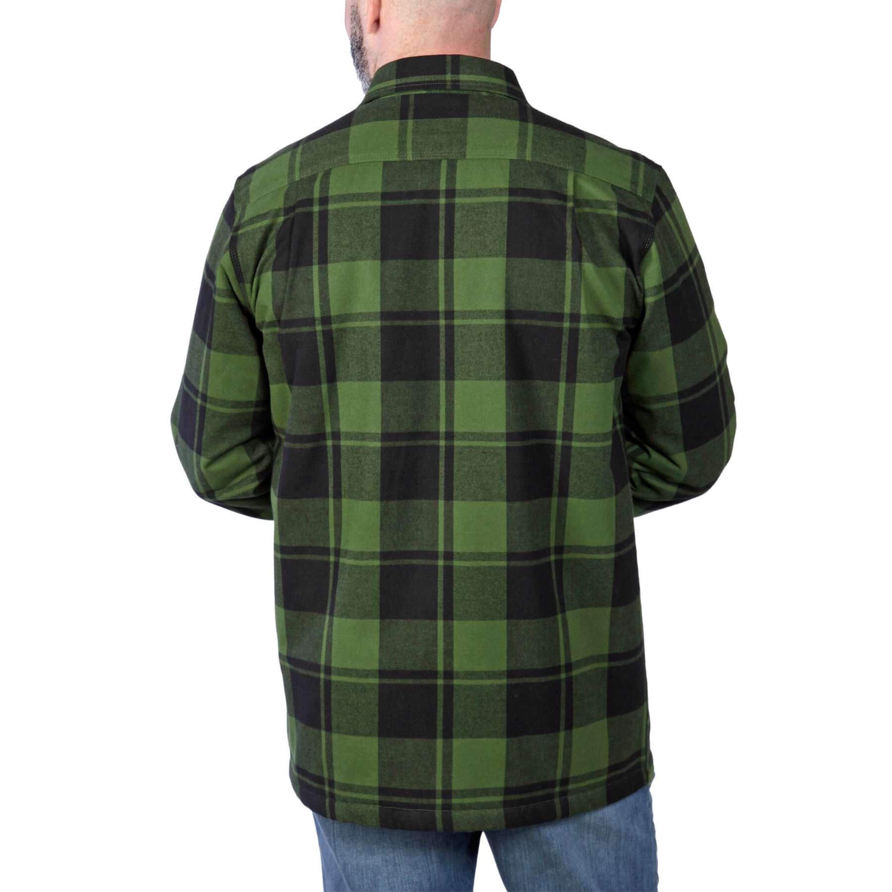 CHT Heavyweight Flannel Relaxed Fit Sherpa-Lined Shirt Jacket 105939
