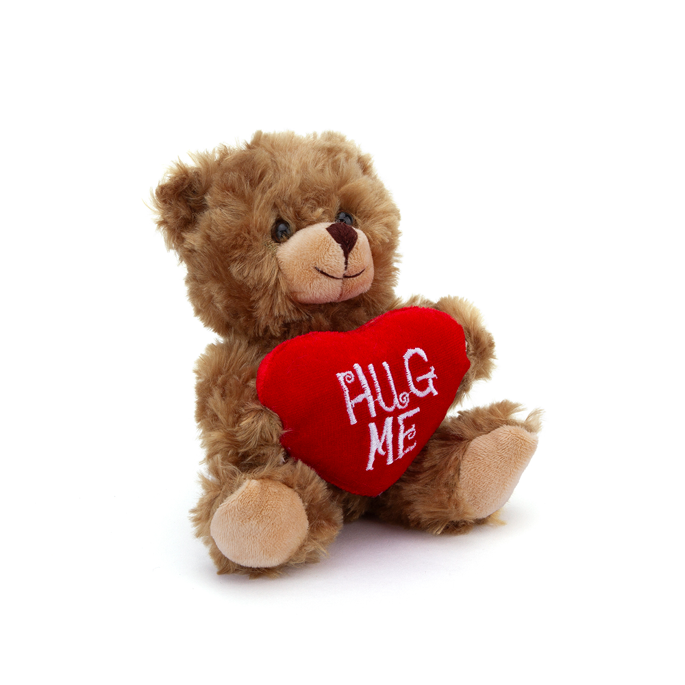 Valentine Mocha Bear 6inch – HUG ME