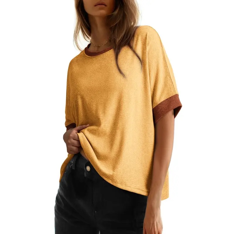 Women's Tops for Women 2026 Loose Oversized Basic Tee Comfortable Soft Fabric Flattering Fit