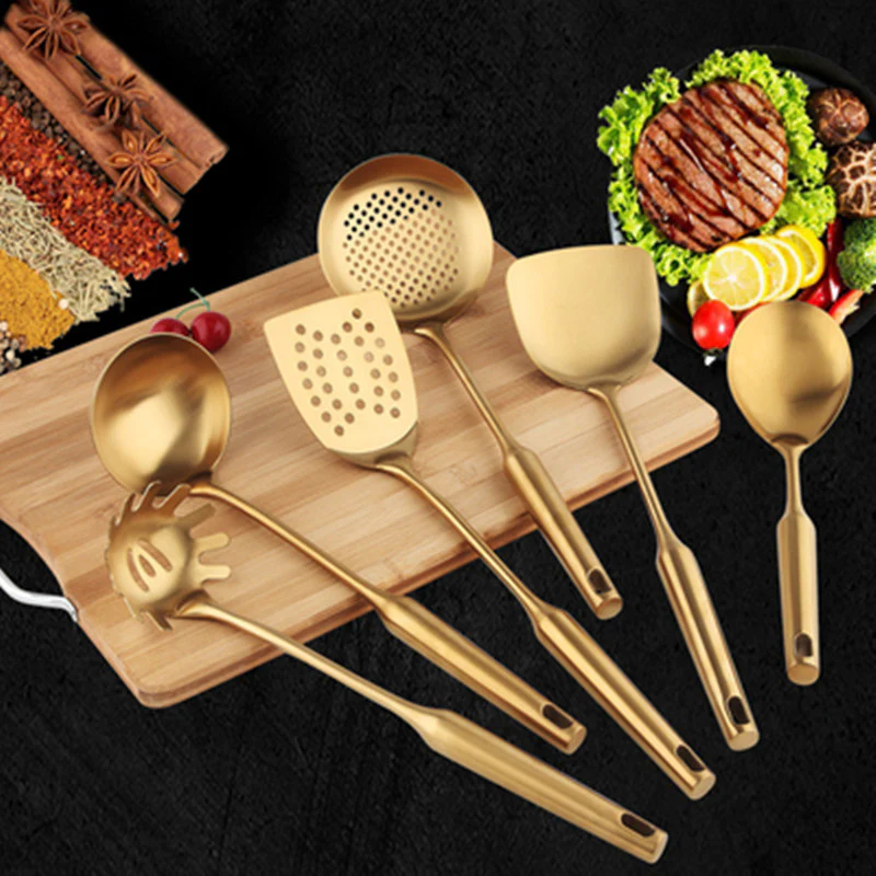 Golden Kitchen Utensil Set