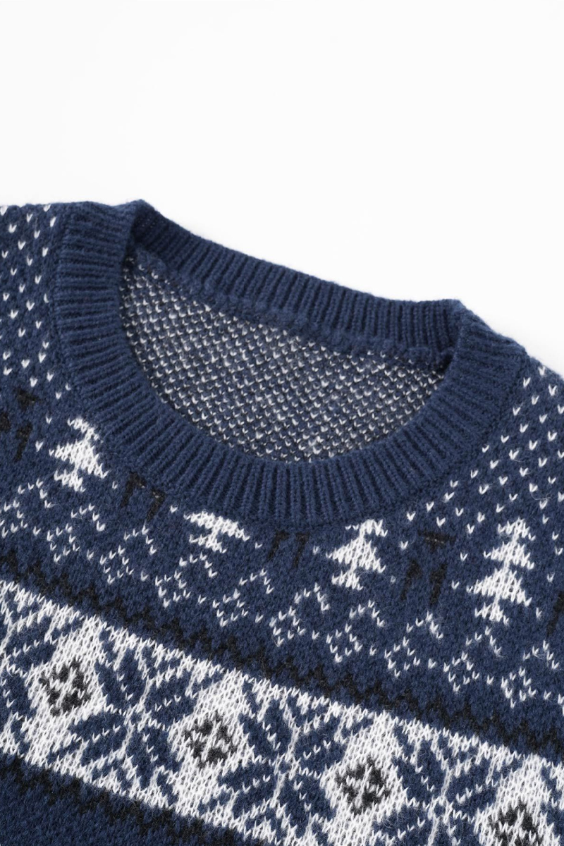 Men's Christmas-themed Crew Neck Sweater
