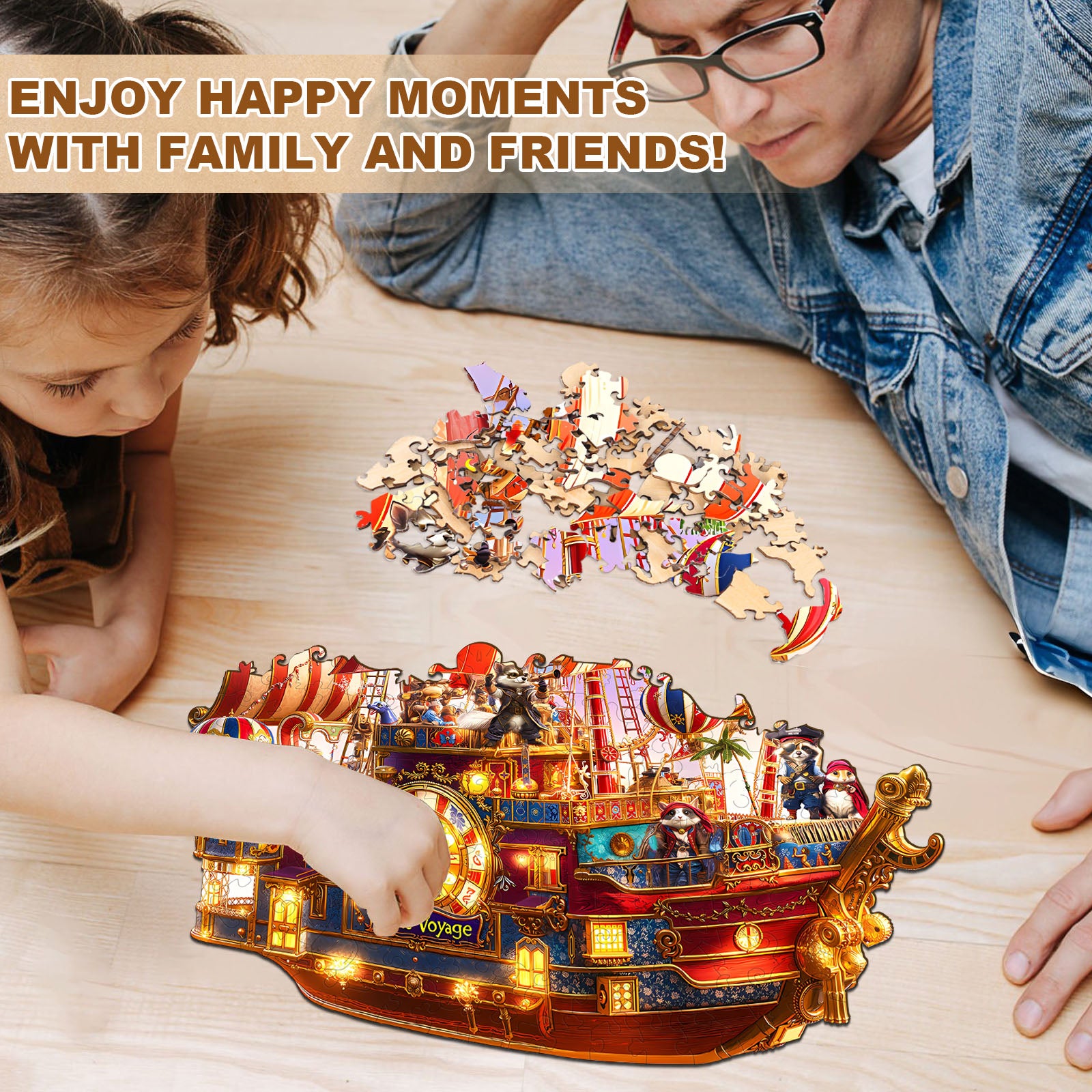 Pirate Voyage Wooden Jigsaw Puzzle