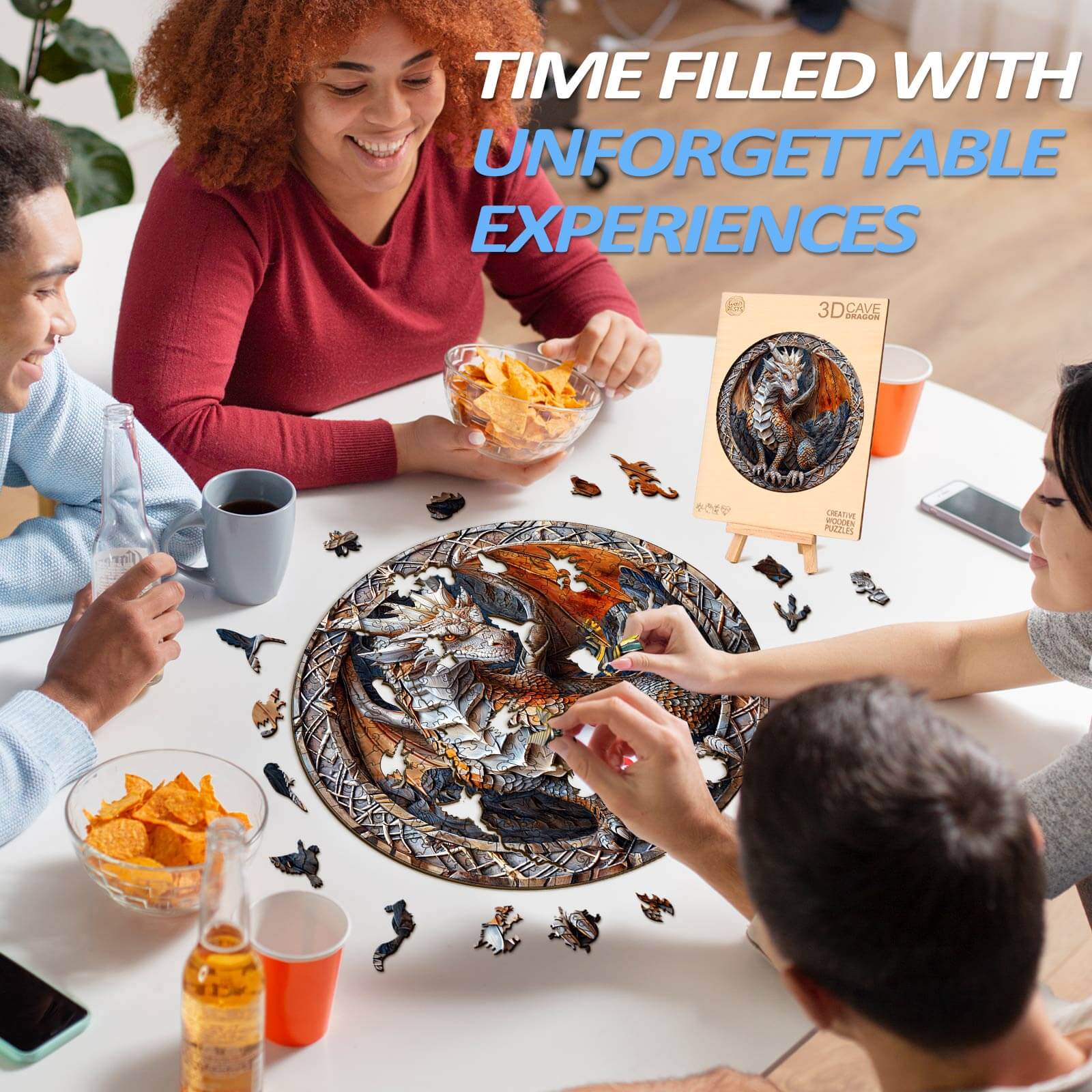 Cave Dragon Wooden Jigsaw Puzzle