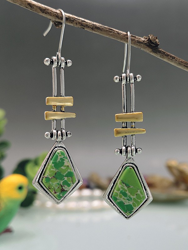 Mechanical Swing Arm Long Earrings