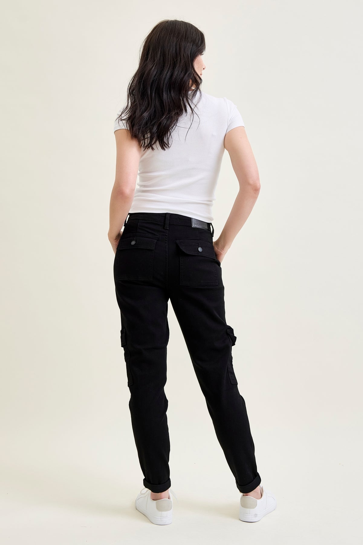 Celeste High Rise Cuffed Cargo Joggers
