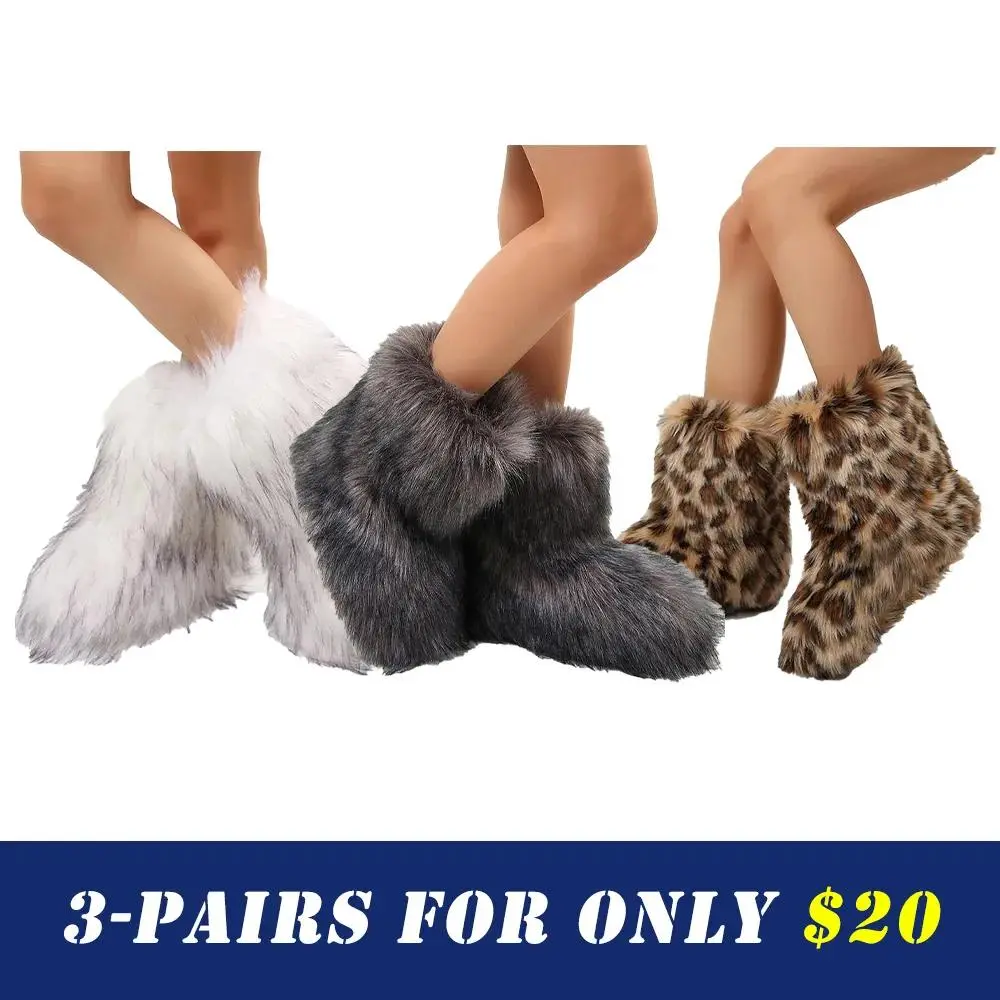 🔥Clearance sale,Limited to Christmas only 🔥Women's Trendy Fur Winter Boots
