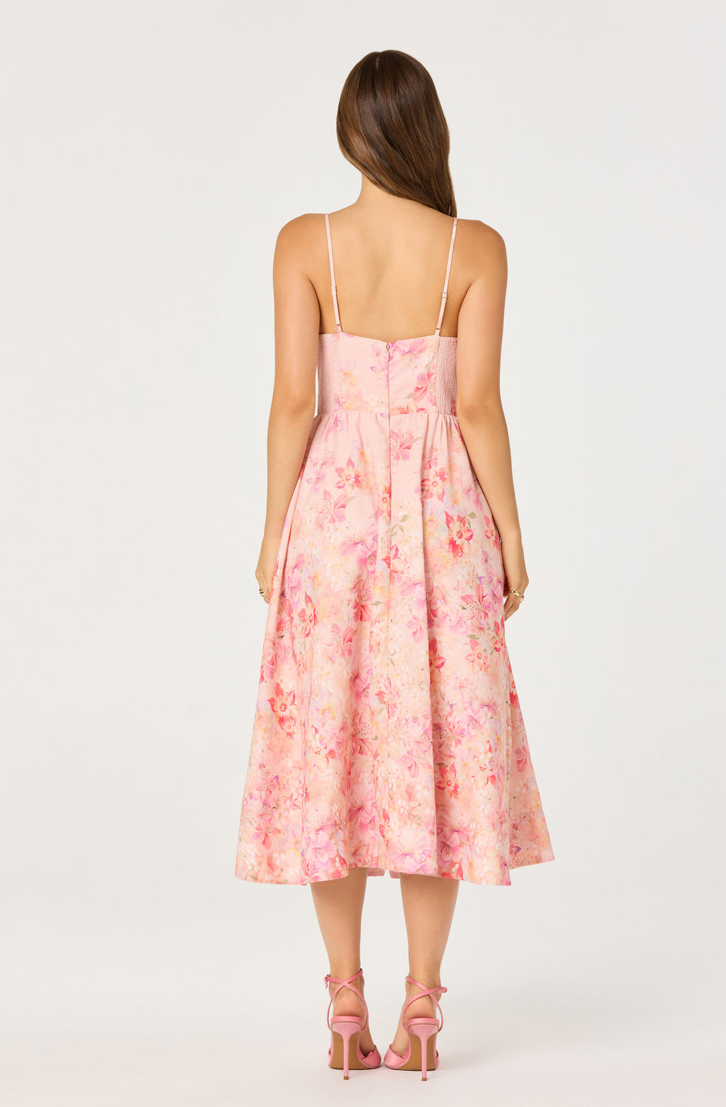 Janna Dress in Carnation Pink Floral