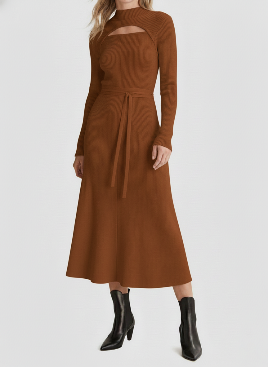 NEW🔥 Casual Solid Woolen Dress