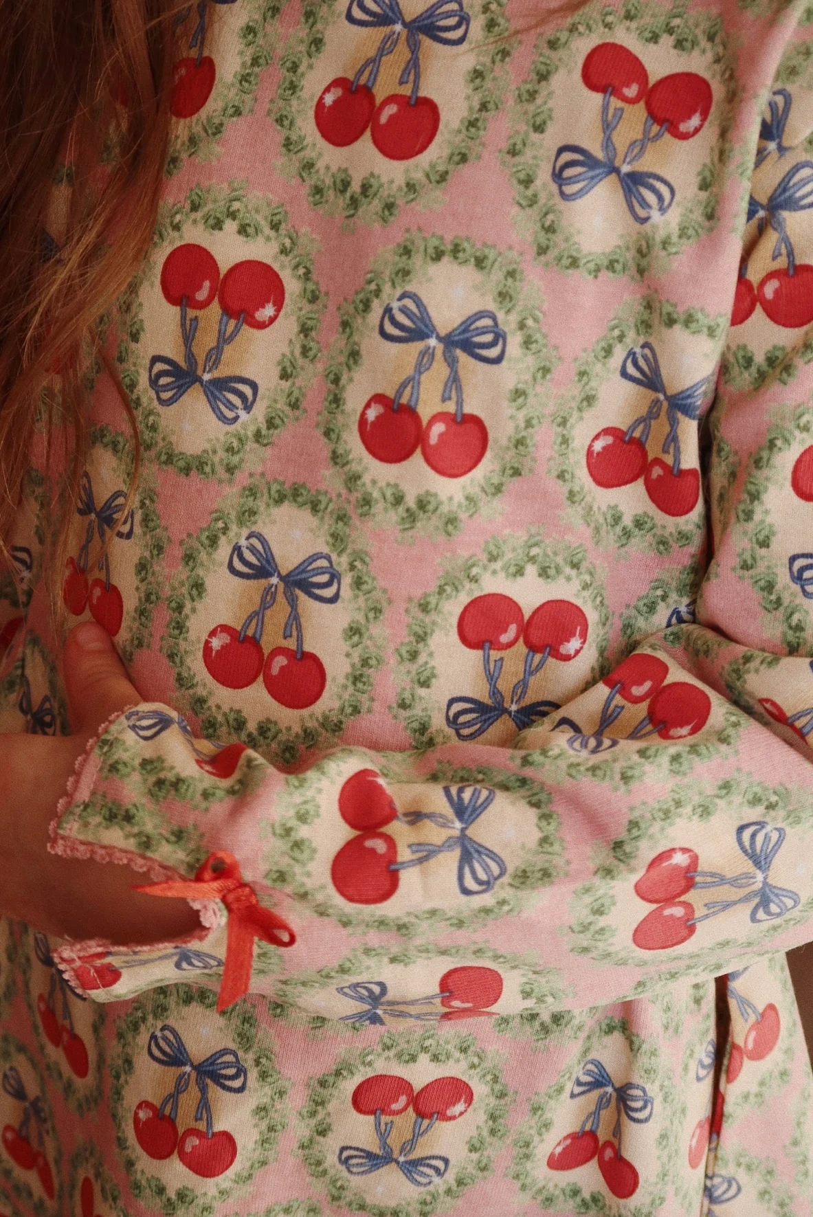 drey ls dress gots - cherry bow