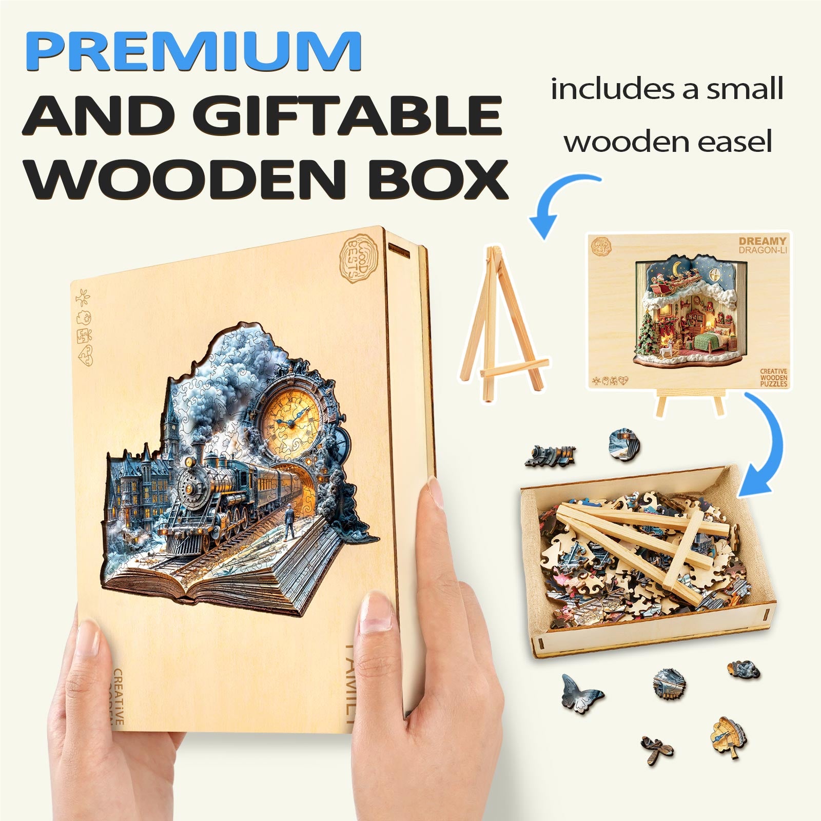 Chrono Train Wooden Jigsaw Puzzle