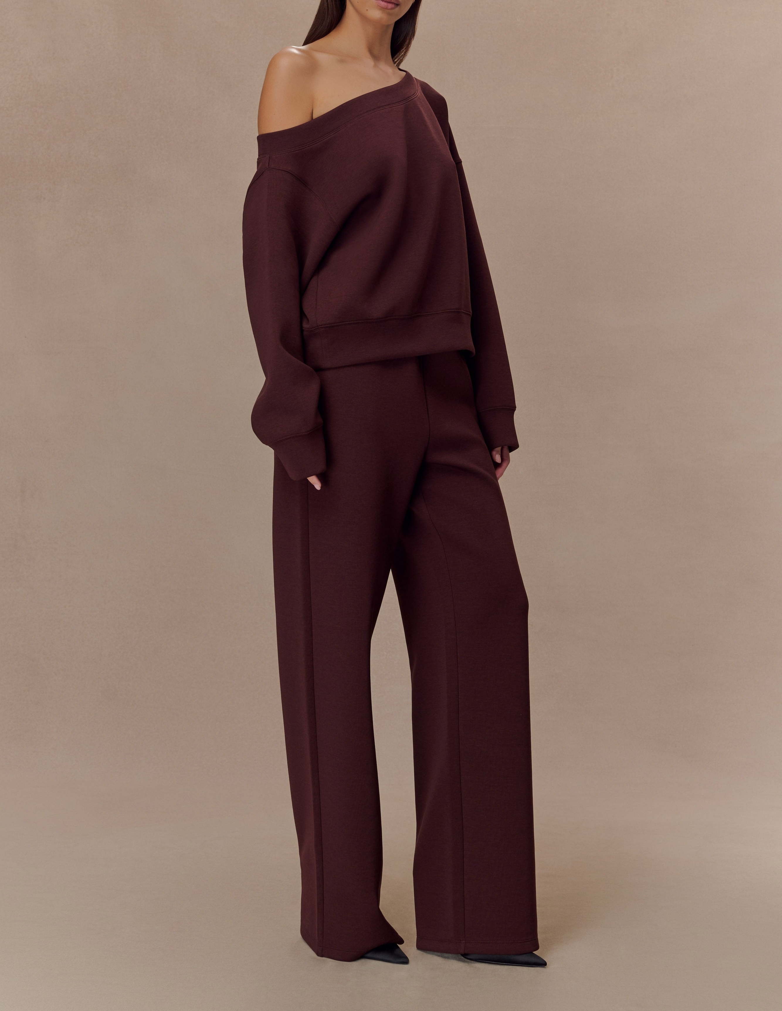 Chocolate Straight Leg Jogger