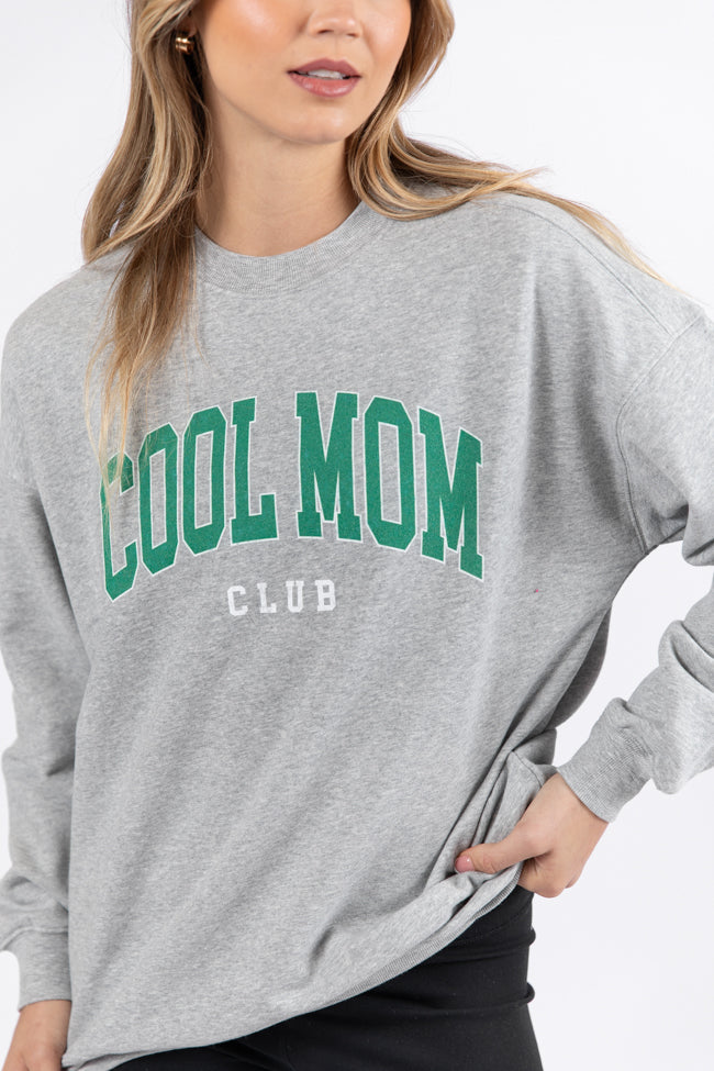 Cool Mom Club Light Grey Graphic Sweatshirt