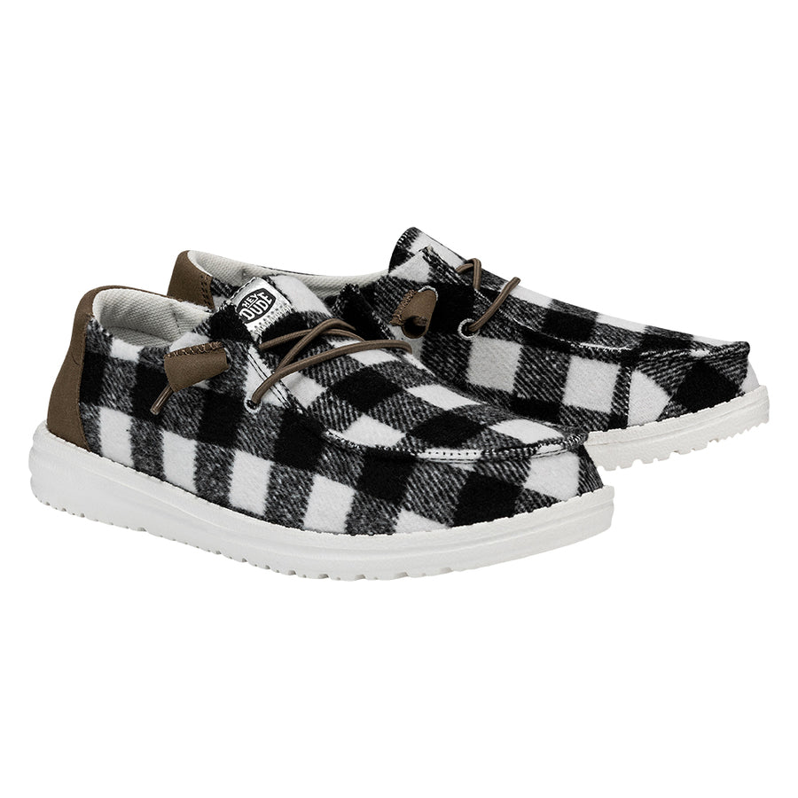 Wendy Buffalo Plaid - White and Black Plaid