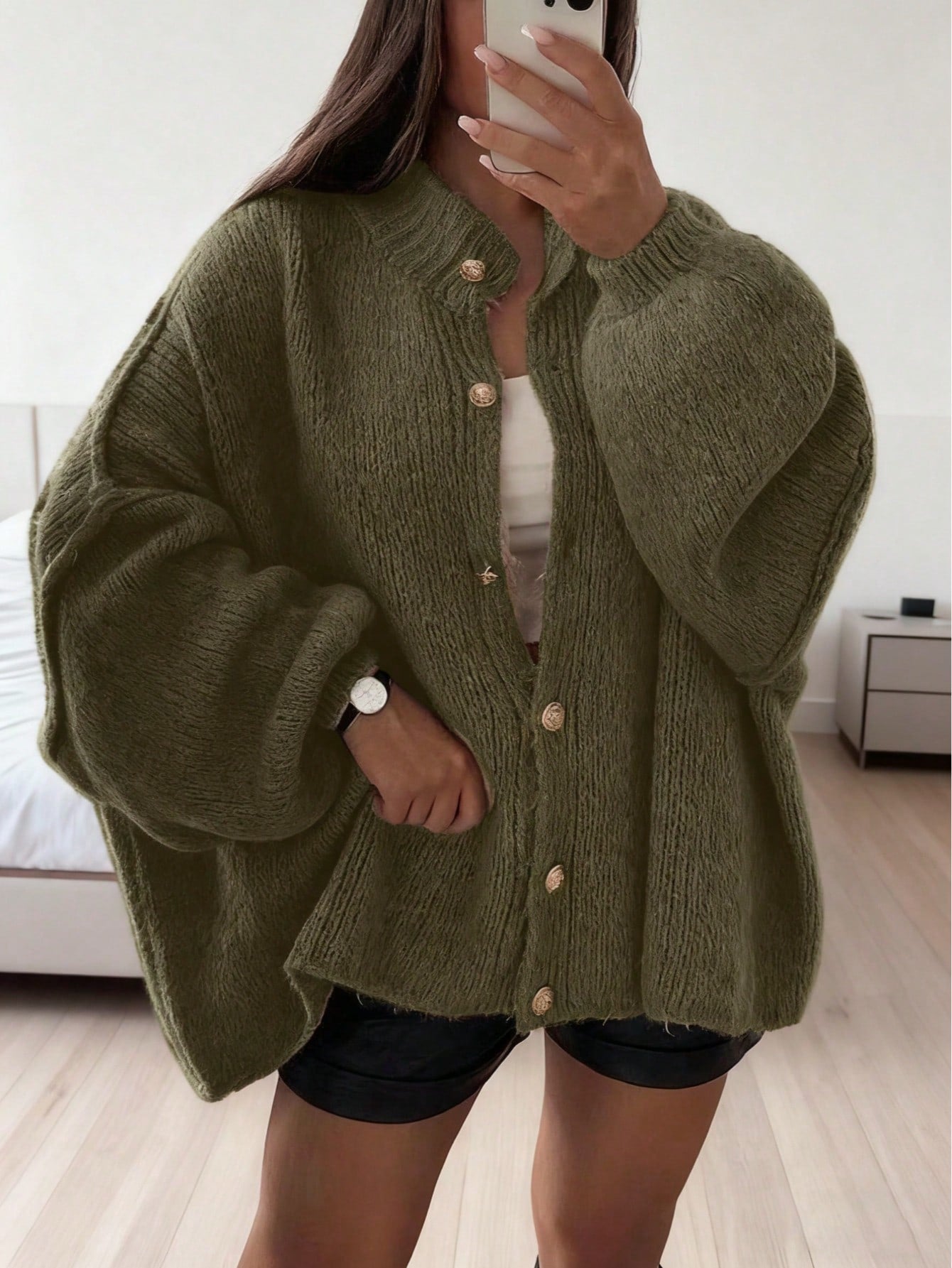Women's Autumn/Winter Sweater, Fashion New Style - Minimalist Loose Fit Knit Cardigan