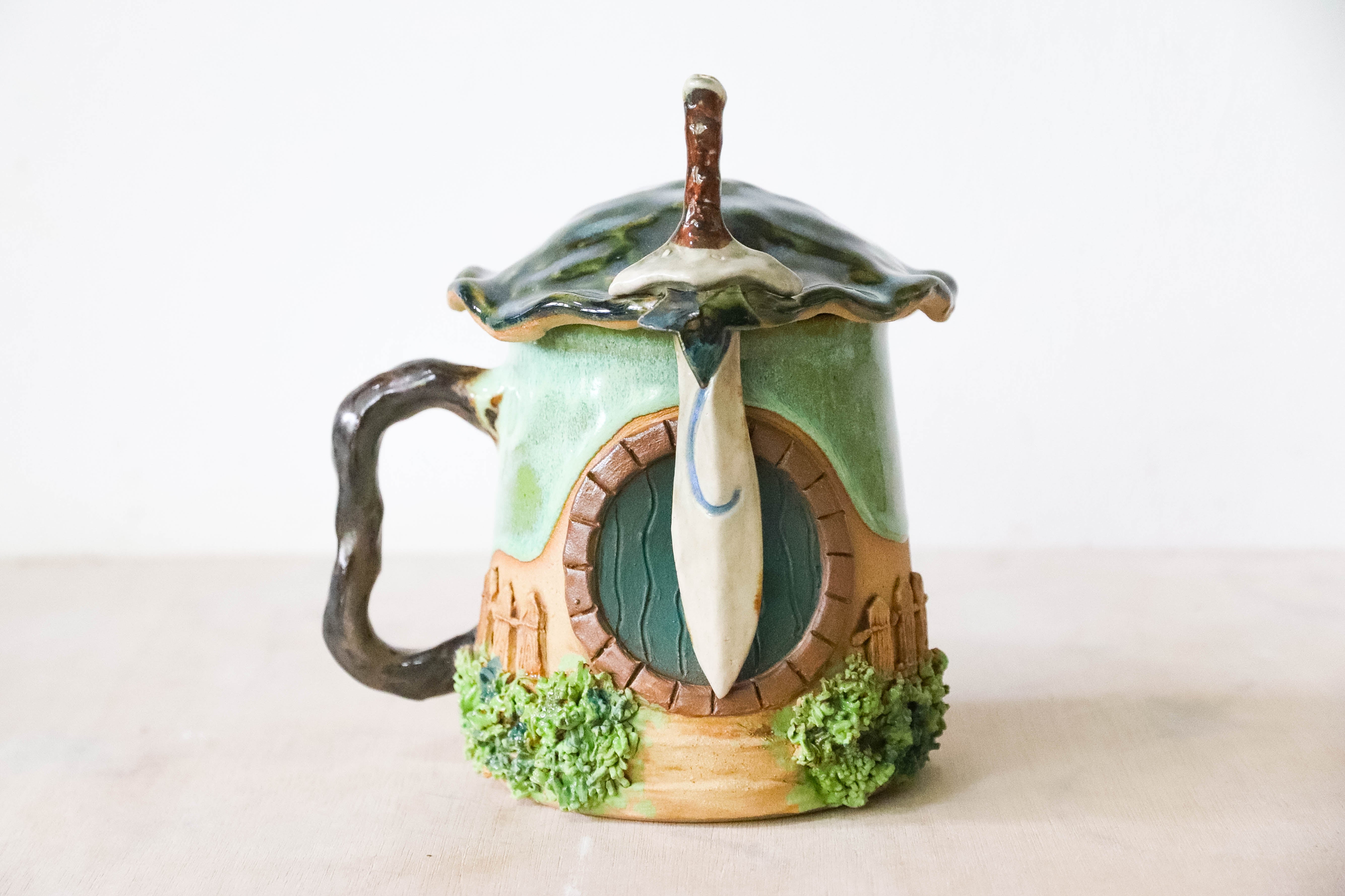Hobbit House Sword Stoneware Mug