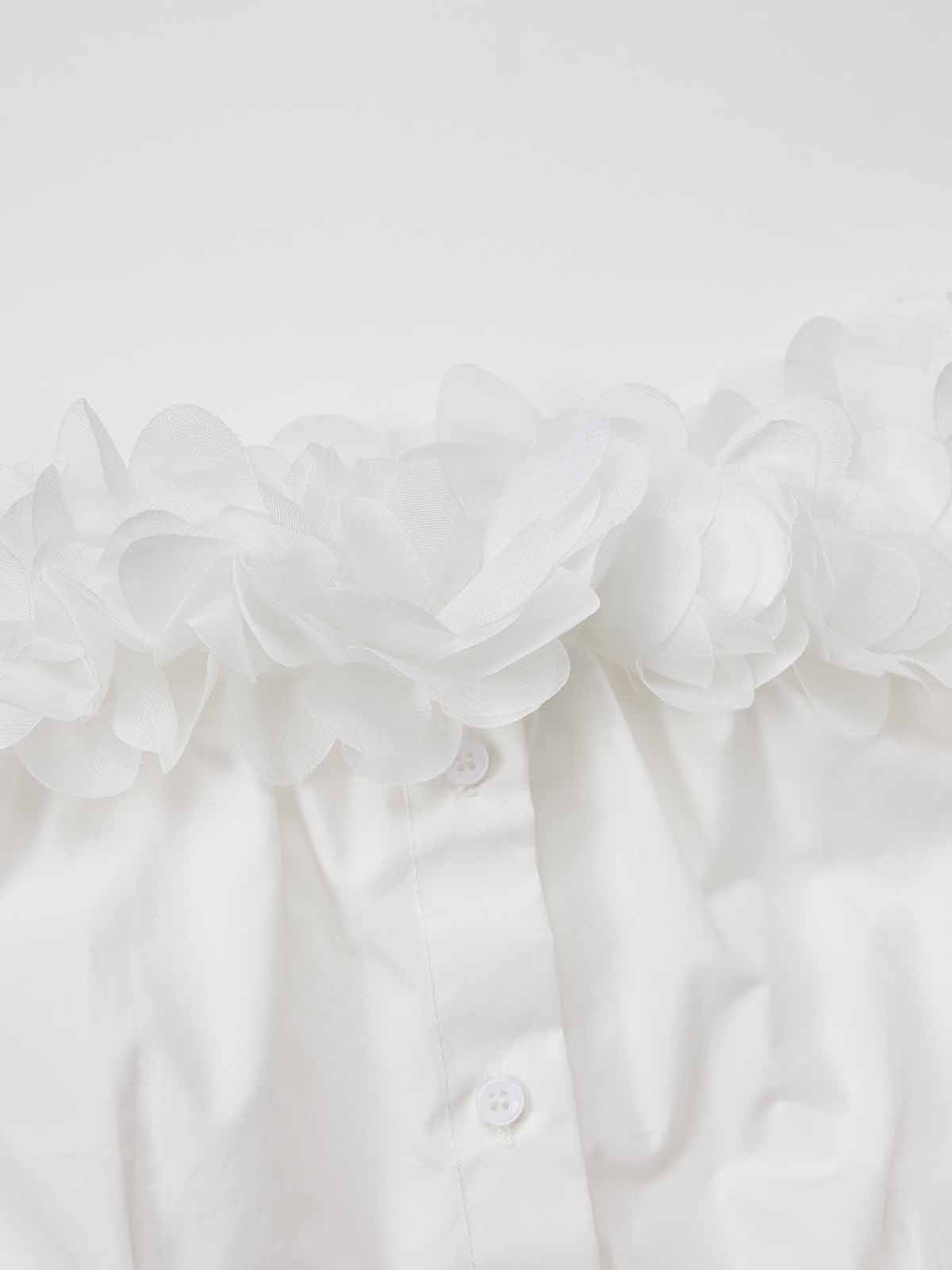 ASOBIO Off-Shoulder Petal Shirt