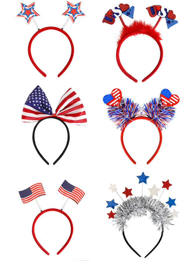 Women'S Independence Day 250Th Anniversary Children'S Adult Party Patriotic Parade Headband Hair Accessories