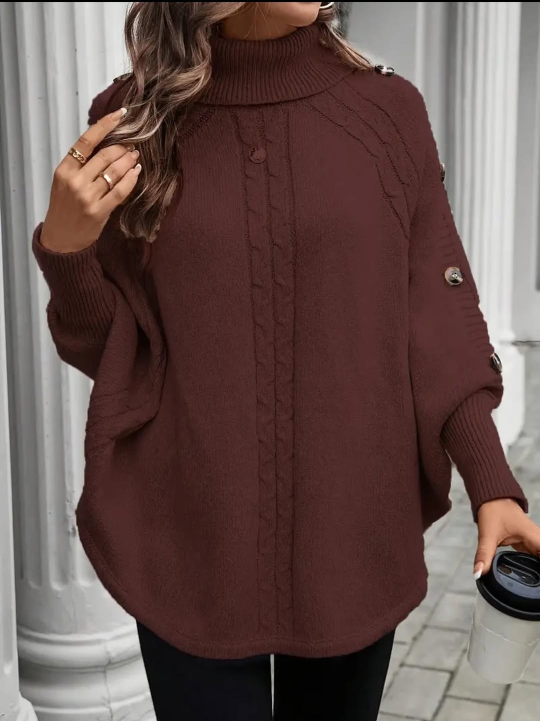Women Turtleneck Knitted Casual Sweater