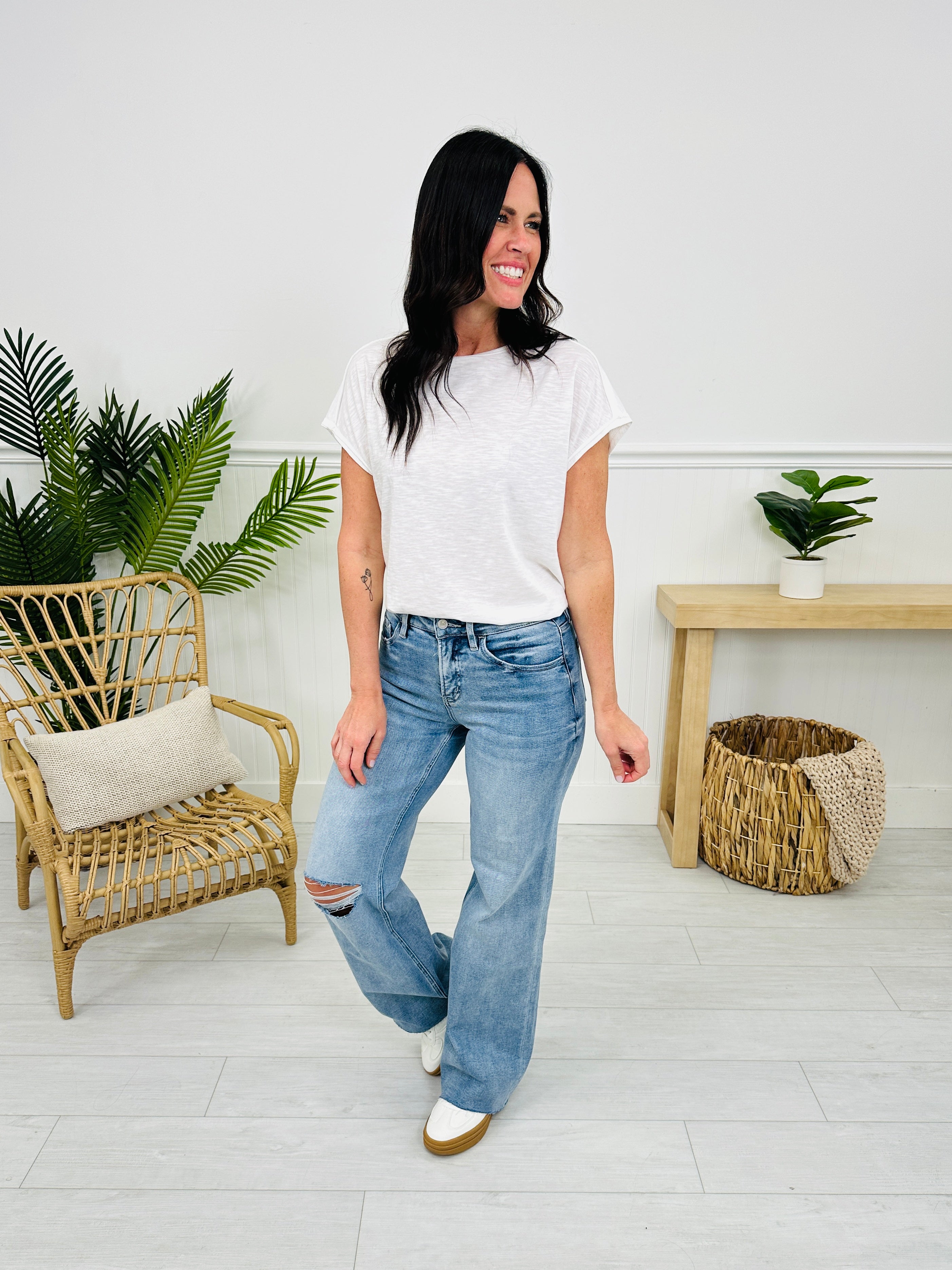 The Bee's Knees Tummy Control Wide Leg Jeans