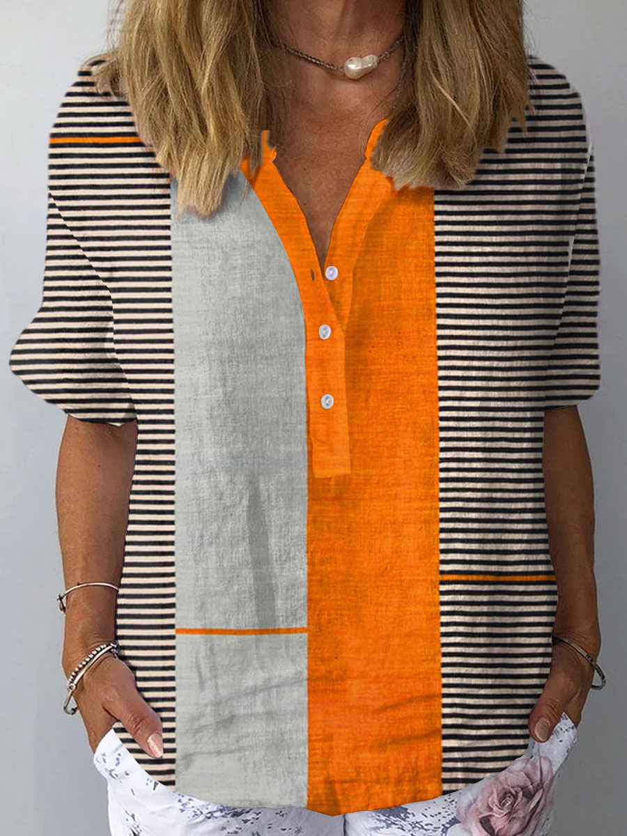 Women's Vintage Boho Geometry Art Print Casual Dress