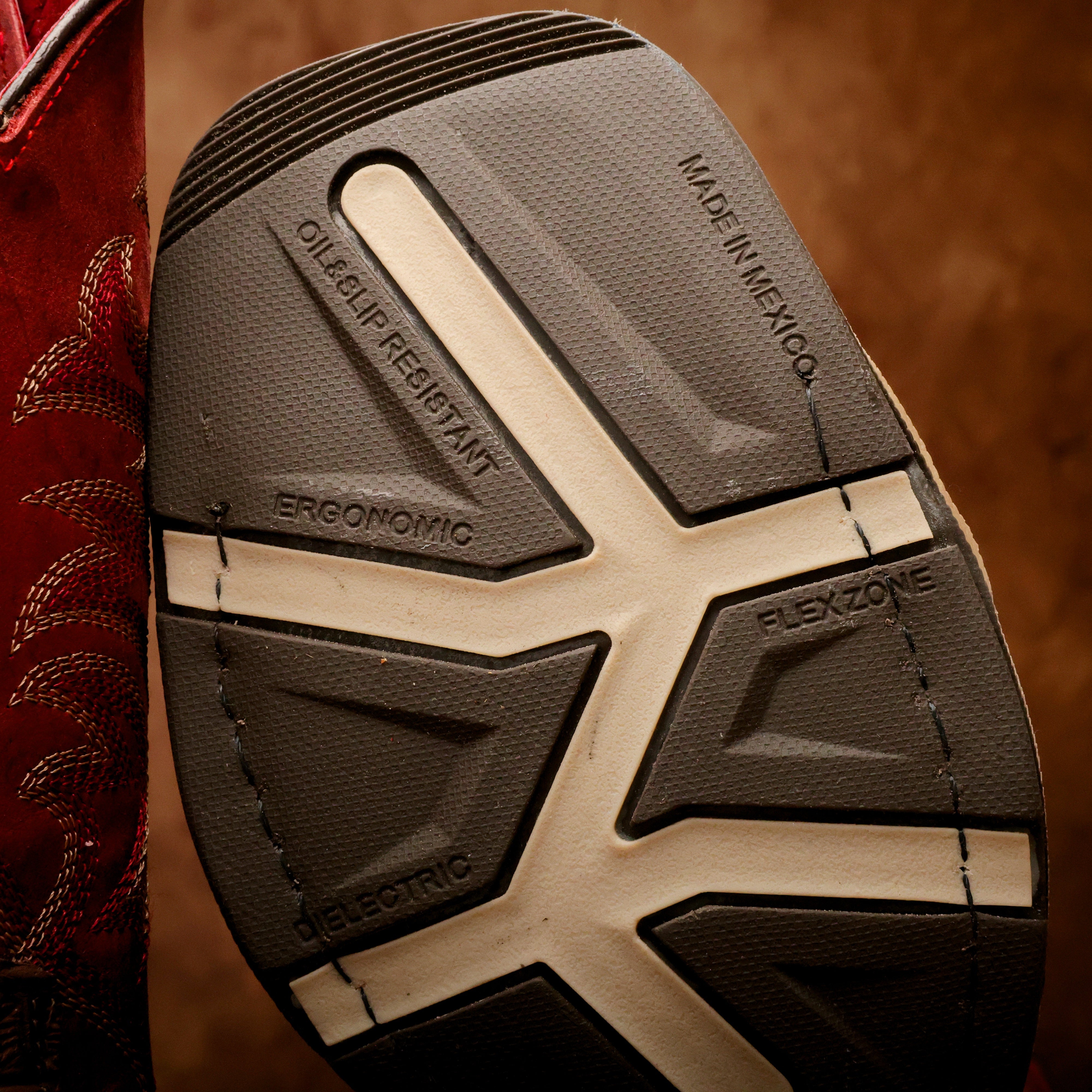 Brown Caiman Hornback Leather Boots With 3D Lightweight Sole - Composite Toe