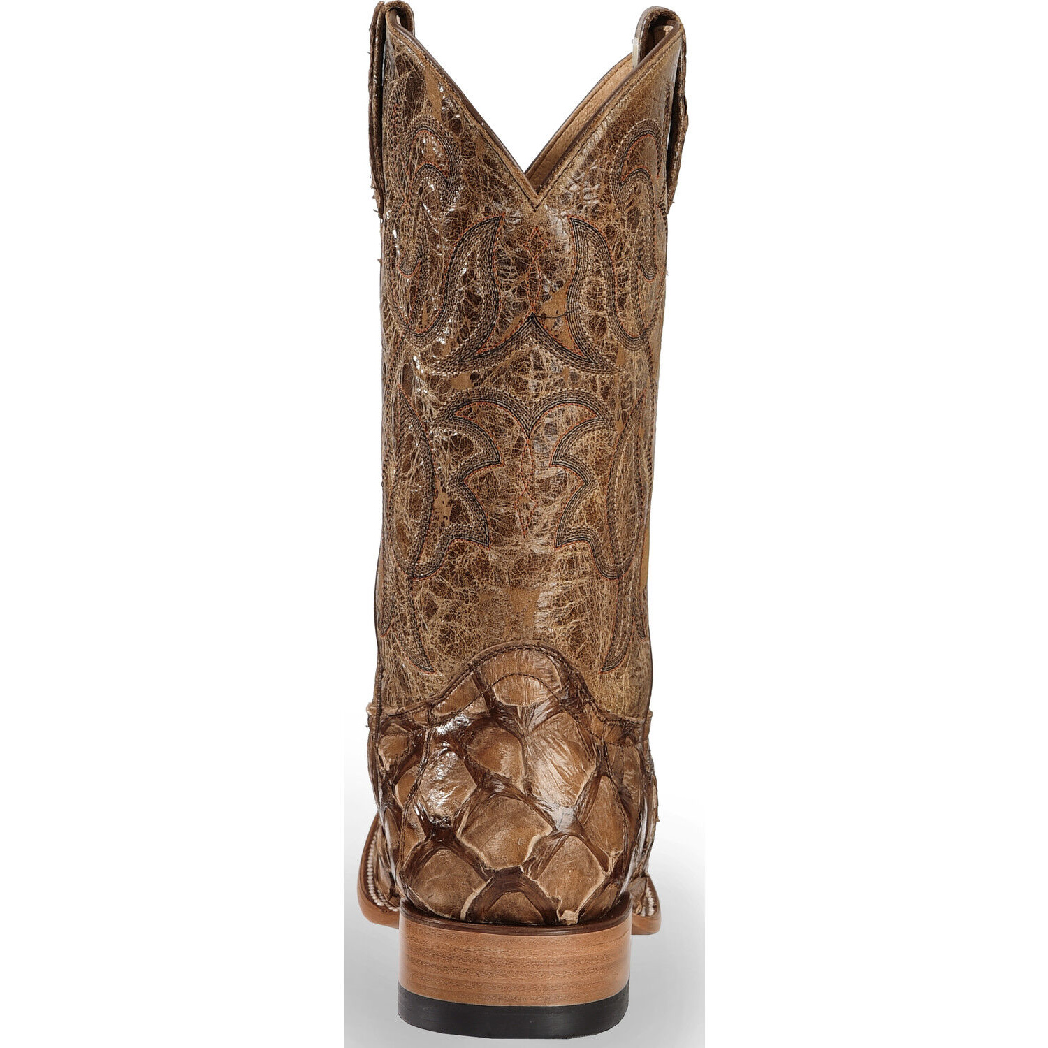 Men's Pirarucu Exotic Boots - Broad Square Toe