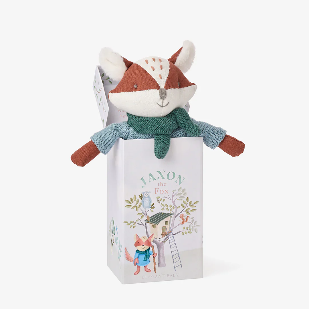 10 JAXON THE FOX LINEN TOY BOXED