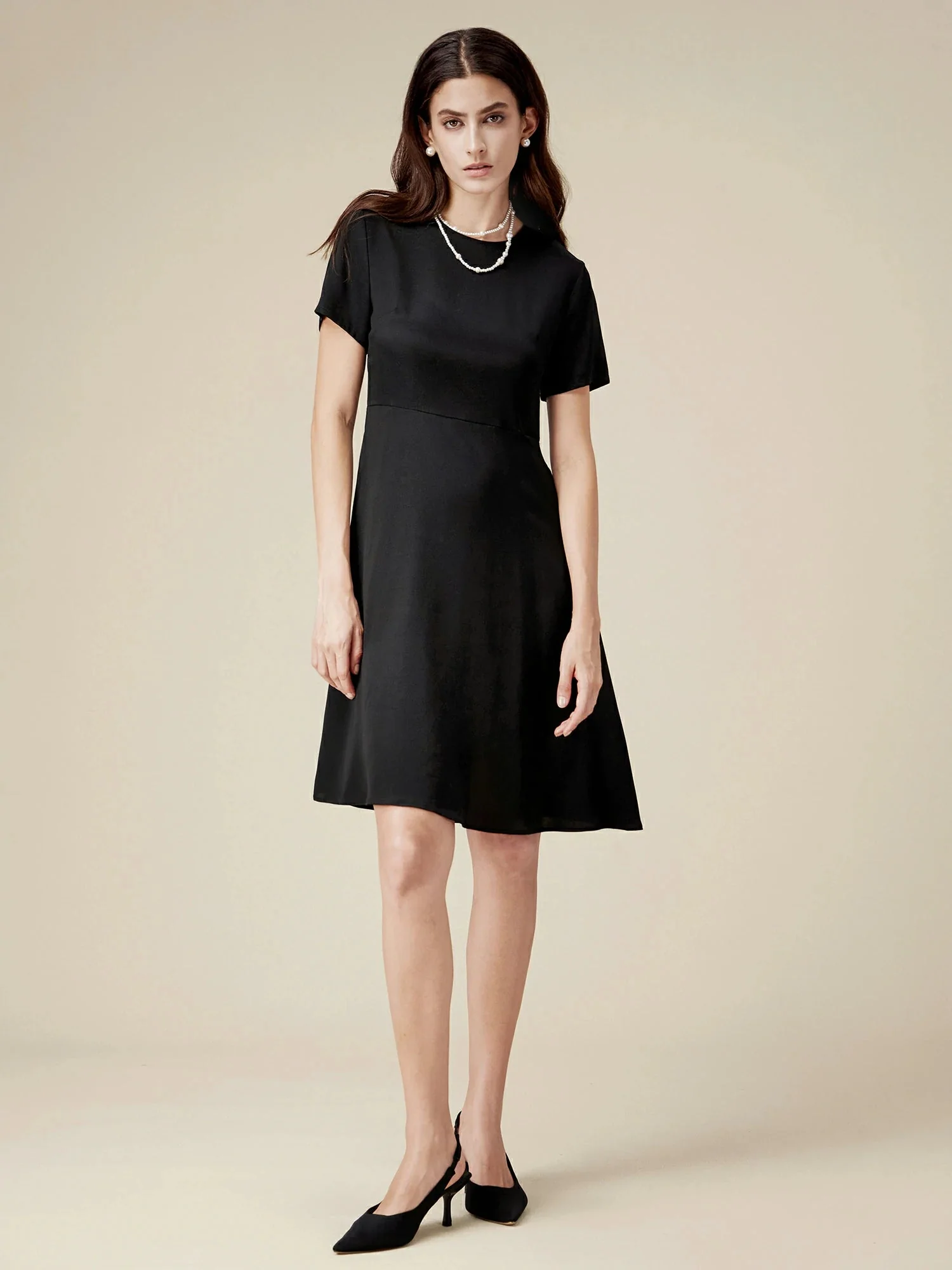 95% Mulberry Silk A Hem Dress