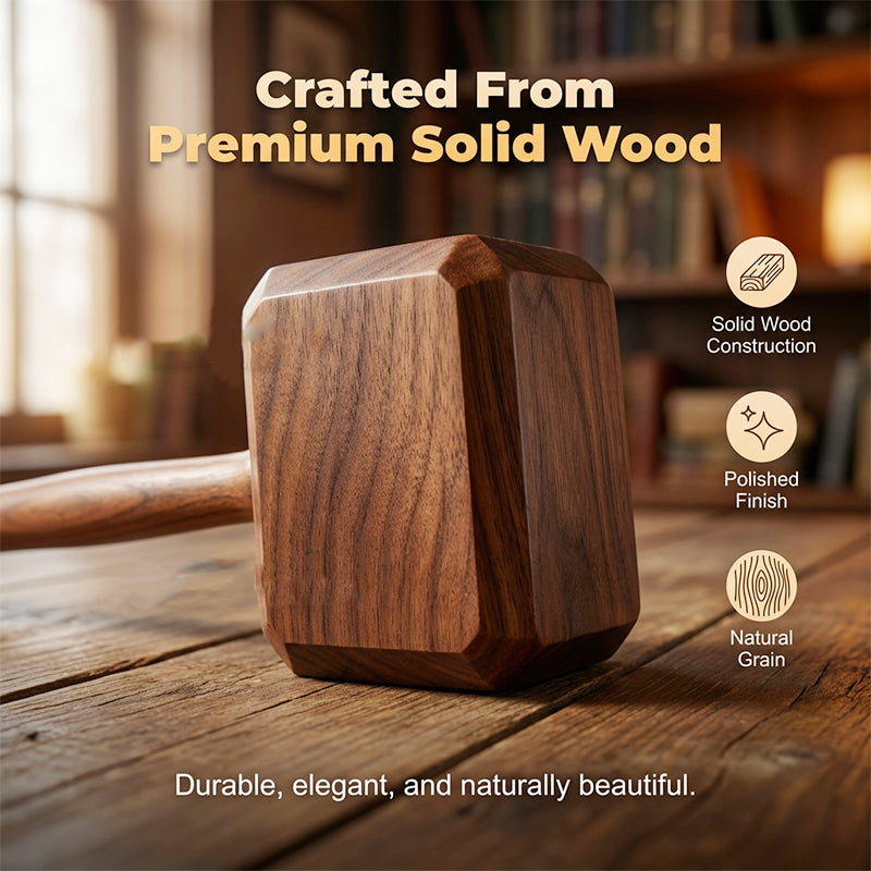 Creative Wooden Hammer Bottle Opener with Stand